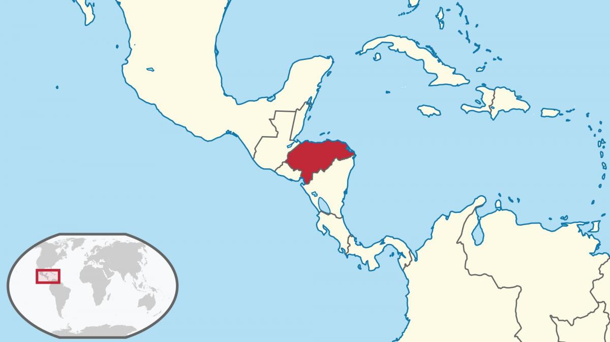 Lokacija Honduras na karti svijeta
