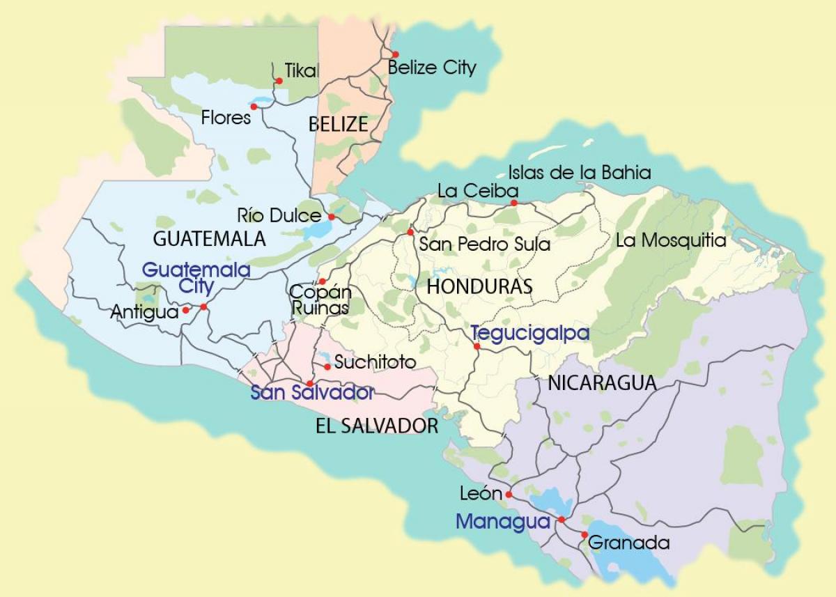 karta mosquitia Honduras