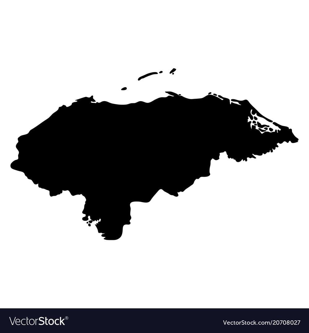 karta Hondurasa vektorska karta