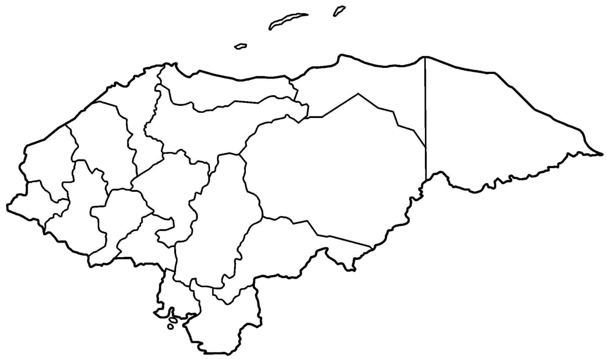 karta prazna kartica Hondurasa