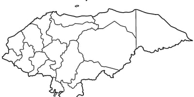 Karta prazna kartica Hondurasa